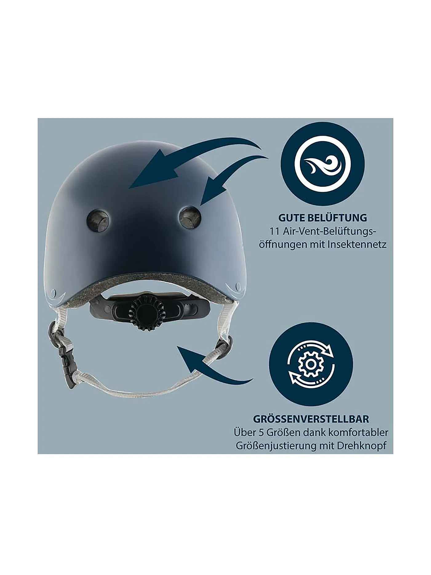 HUDORA | Skaterhelm midnight 51-55 | 